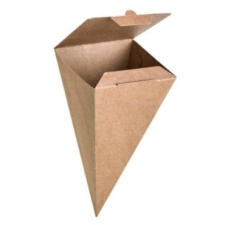 Rożek KRAFT zamykany 9x9x19cm op. 25 sztuk