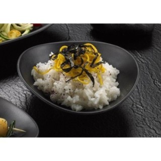 Miseczka owalna 18x15x5,5cm czarna melamina