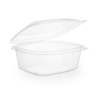 Pojemnik PLA sałatkowy 700ml z pokrywką VEGWARE 147x165xh.65mm, 100% biodegradowalny op. 50 sztuk