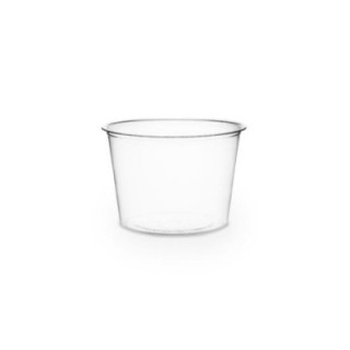 Sosjerka, pojemnik 120ml PLA śr.70xh.48mm VEGWARE biodegradowalna op. 100 sztuk