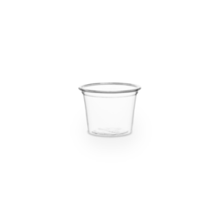 Sosjerka, pojemnik PLA 30ml śr.45xh.35mm VEGWARE biodegradowalna op. 100 sztuk