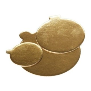 Złoty krążek pod tort śr.5cm 600g op. 100 sztuk