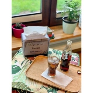 KATRiN dyspenser serwetek na ladę N4 szary - transparentny, możliwość umieszczenia reklamy