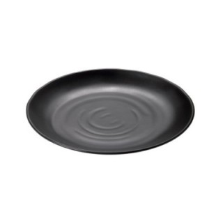 Talerz kamieniopodobny okrągły 28cm czarny, melamina