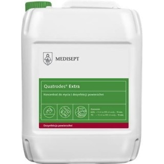 MEDISEPT Quatrodes EXTRA dezynfekcja  5L Koncentrat do dezynfekcji i mycia nieinwazyjnych wyrobów medycznych