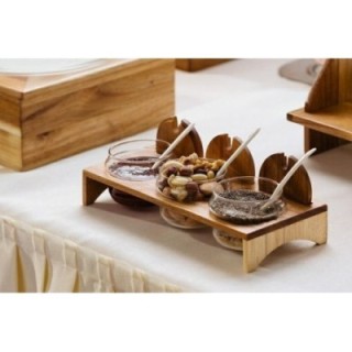 Akacja - ekspozytor z wkładami szklanymi 29,5x12,5xh.5cm