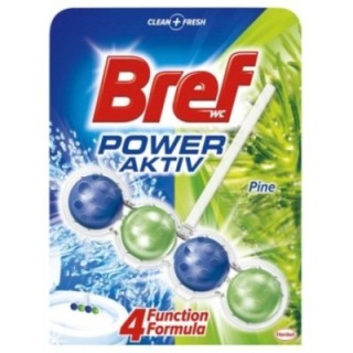 Kulki toaletowe BREF Power Aktiv Pine, 50g