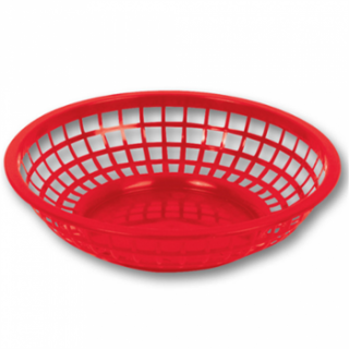 Kosz do serwowania czerwony fi.20x5cm