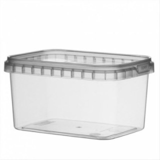 Pojemnik PP prostokątny 425ml z pokrywką 12x8,8x6,9 cm transparent, op. 318 kpl.
