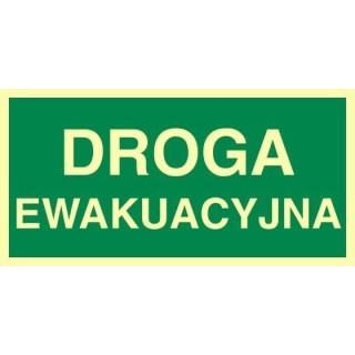 Droga ewakuacyjna CE - 150 x 300mm AC005CEFE