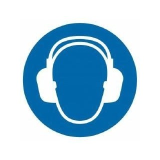 Nakaz stosowania ochrony słuchu B2 - 105 x 105mm GO003B2PN