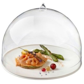 Taca okrągła z białego plastiku fi.26cm (k/60)