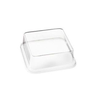 Kanopee pokrywka PET transpar. do tacek 10,3x10,3x3,5cm, op.100 szt. SUSHI (k/4)