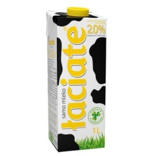 Mleko ŁACIATE 2%, 1L