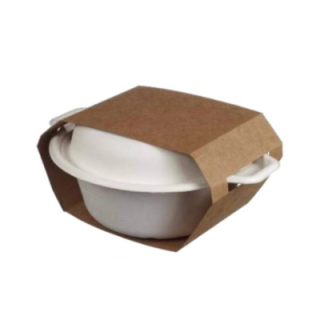 Miska z trzciny cukrowej 750ml -Opaska transportowa op.25szt (k/20)