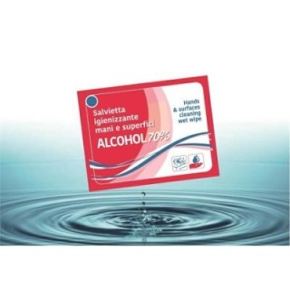 Chusteczki do dezynfekcji powierzchni i rąk z alkoholem, 70x90mm, op.400szt. (k/12)