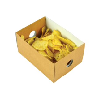 Tacka wkład separujący żywność 1/8 op.50szt., 155x110x(h)78mm, biodegradowalne