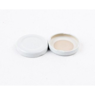 Nakrętka metal fi43 słoik/butelki biała (k/3100)