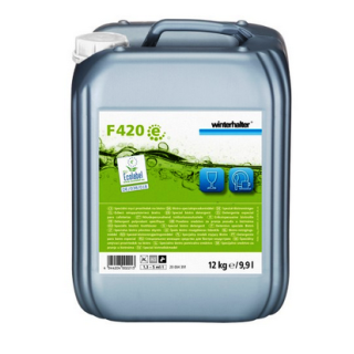 ECOLAB Winterhalter F420 12kg Specjalny środek czyszczący do słabo zabrudzonych naczyń, szkła i porcelany