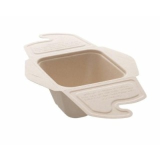 BePulp Meal Box To Go 500ml op.50szt (k/2) 13x13x7cm, Sabert