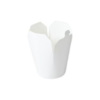 KEBAB BOX 750ml biały BN op.50szt (k/10) dno okrągłe zamykany BEZ DRUKU