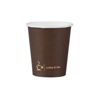 Kubek papier 300ml nadr.std 58 op.50szt (k/20) brązowy, średnica 90mm COFFEE 4 YOU