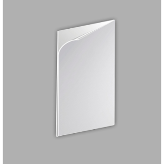 U"-ficka 0,3 mm PVC 72x95 mm antireflexbehandlad