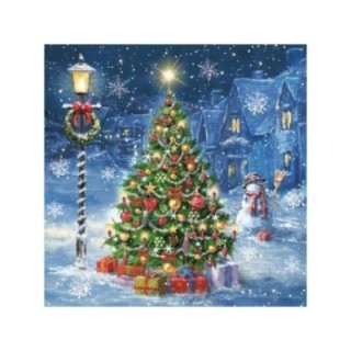 Serwetki 33x33 MAKI GWIAZDKA 0192 01 Xmas Eve in Village op. 20 sztuk