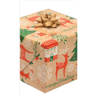 Papier ozdobny 70/200 1ark. GW KRAFT zest.5 (retro) karton ekspozycyjny 50 rolek