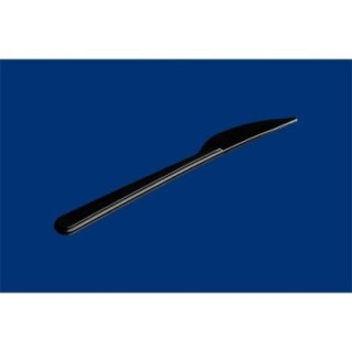 Nóż SUPERIOR czarny, op. 50szt S523 GRUBY 180mm, wielorazowy (k/40)