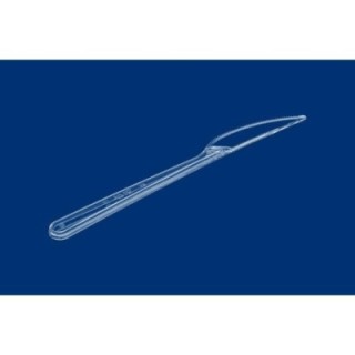 Nóż SUPERIOR transparentny, op. 50szt S523 GRUBY 180mm, wielorazowy (k/40)