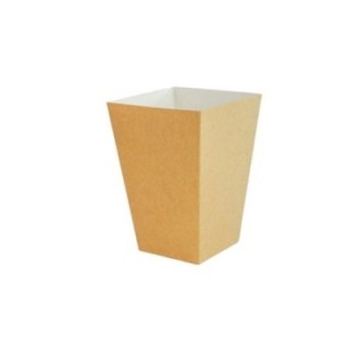 Kubełek 3l mały BRĄZOWY (op.100szt) bez nadruku, w środku biały TnG P531