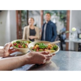 PureFiber eko miska 900ml, op.180szt śr.19,5cm, pap. z włókna drewnianego, bez powleczenia, eko