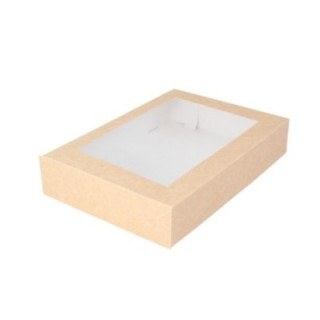 SUSHI box 26x19x5cm op.140szt. kraft TnG OP-11