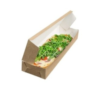 Pudełko ZAPIEKANKA BRĄZOWE op. 100szt 350x95x40 TnG