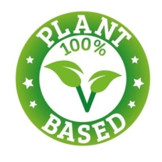 Etykieta  Wege 100proc.PLANT BASED okrągłe fi 50mm 1000 etykiet na rolce, do oznaczania dań