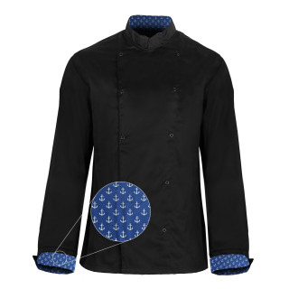 Bluza kucharska Czarna - długi rękaw - Marine - Limited edition