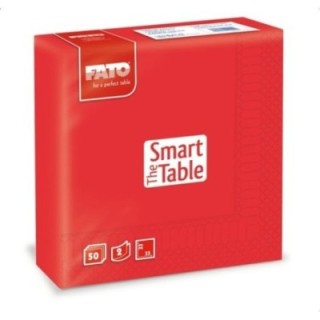 Serwetki 33x33 2W czerwone FATO op.50szt (k/24) Smart Table