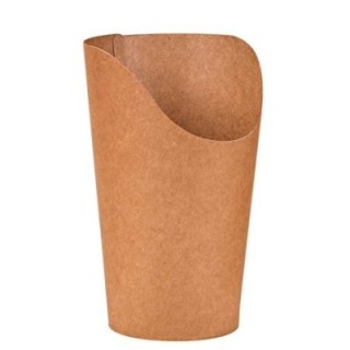 Kubek wrap/tortilla średni op.50szt. h.135mm/fi.85mm kraft (k/20)