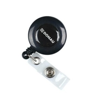 Linka do identyfikatora zwijana op.10szt czarna, DONAU