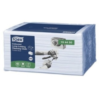 TORK kolorowe ściereczki wielorazowe niebieskie op.40szt. (k/8)