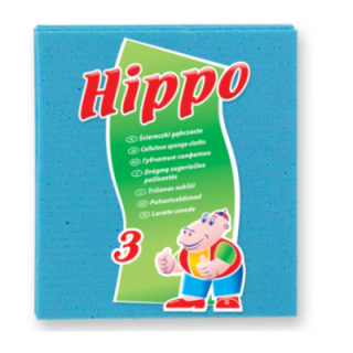 Hippo ścierki gąbczaste op.3szt (k/24)