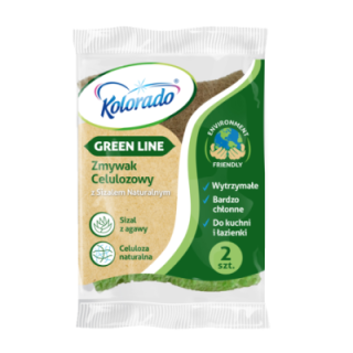 Kolorado zmywak Green Line celulozowy z sizalem op.2szt.