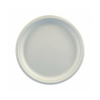 Talerz z trzciny cukrowej 26cm, op.50szt biały (k/10)