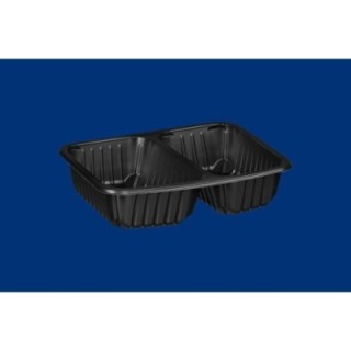 T B 227/178/2 H5 R poj.zgrzew op.80szt wysokość 5cm czarny, dwudzielny, żebrowany WIELORAZOWE