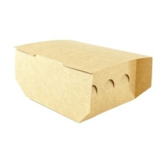 Pudełko BURGER-talerz op.100szt. 115x115x100mm, bez druku środek biały TnG