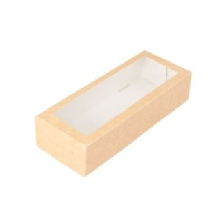 SUSHI box 22x9x5cm op. 300szt. kraft TnG OP-02