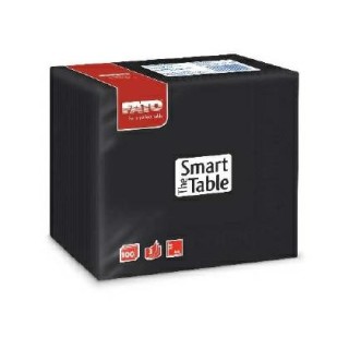 Serwetki 40x40 3W czarne FATO op.100szt. (k/8) Smart Table
