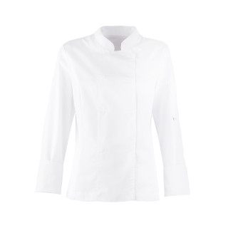 Bluza kucharska damska Biała - długi rękaw