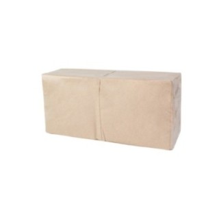 Serwetki 33x33 2W 1/4 natural op.250szt  (k/8) jasny brąz eco